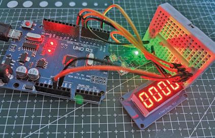 TACHOMETER WITH LED DISPLAY To Show Bicycle And Fan Speeds